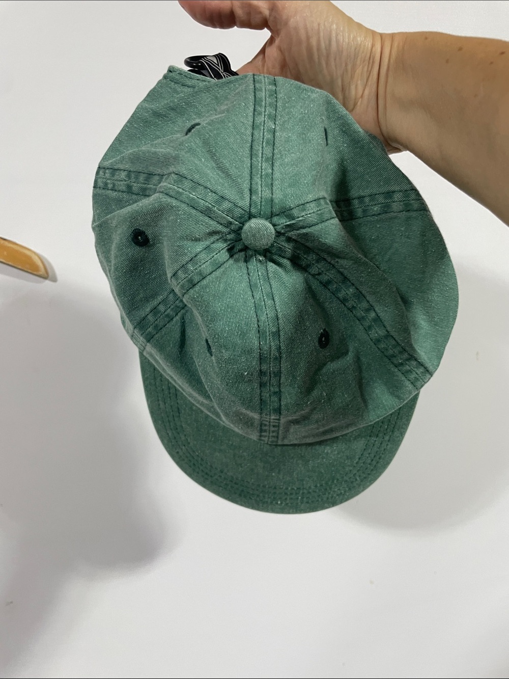 Butter Green Washed Baseball Cap - Picture 4 of 5